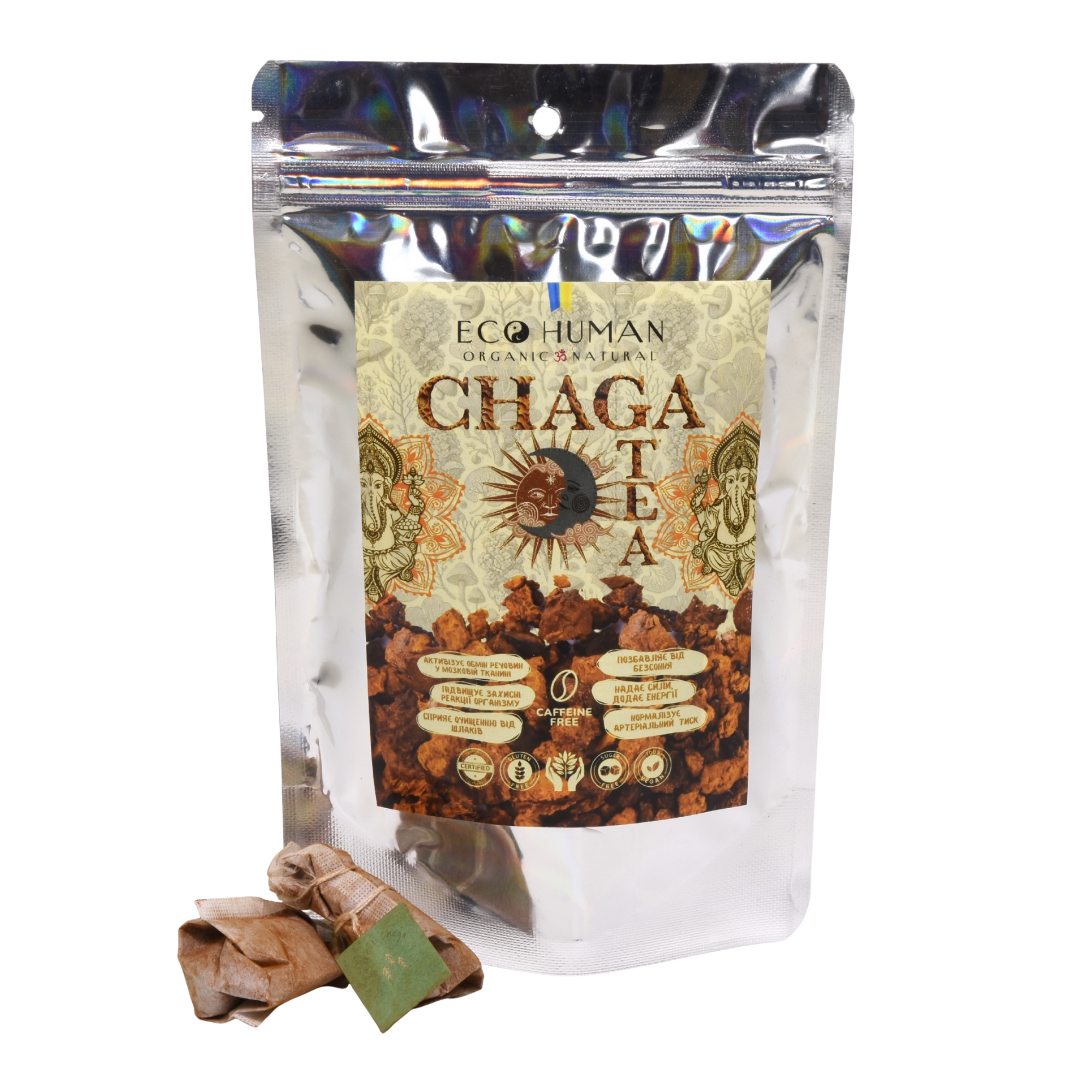 Chaga, Chaga, EcoHuman, 20 tea bags