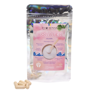 Колаген, Collagen, EcoHuman, 500 мг, 30 капсул
