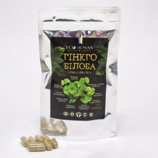 Гінкго Білоба, Ginkgo Biloba, EcoHuman, 500 мг, 60 капсул