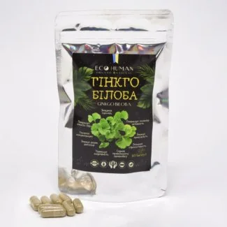 Гінкго Білоба, Ginkgo Biloba, EcoHuman, 500 мг, 60 капсул