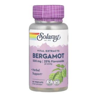 Бергамот Advanced Formula, Bergamot Advanced Formula, Solaray, 500 мг, 60 вегетаріанських капсул