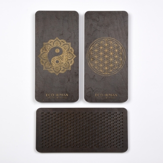 Доска для стояния на гвоздях деревянная, Wooden Nail Standing Board, EcoHuman, 1140 грамм